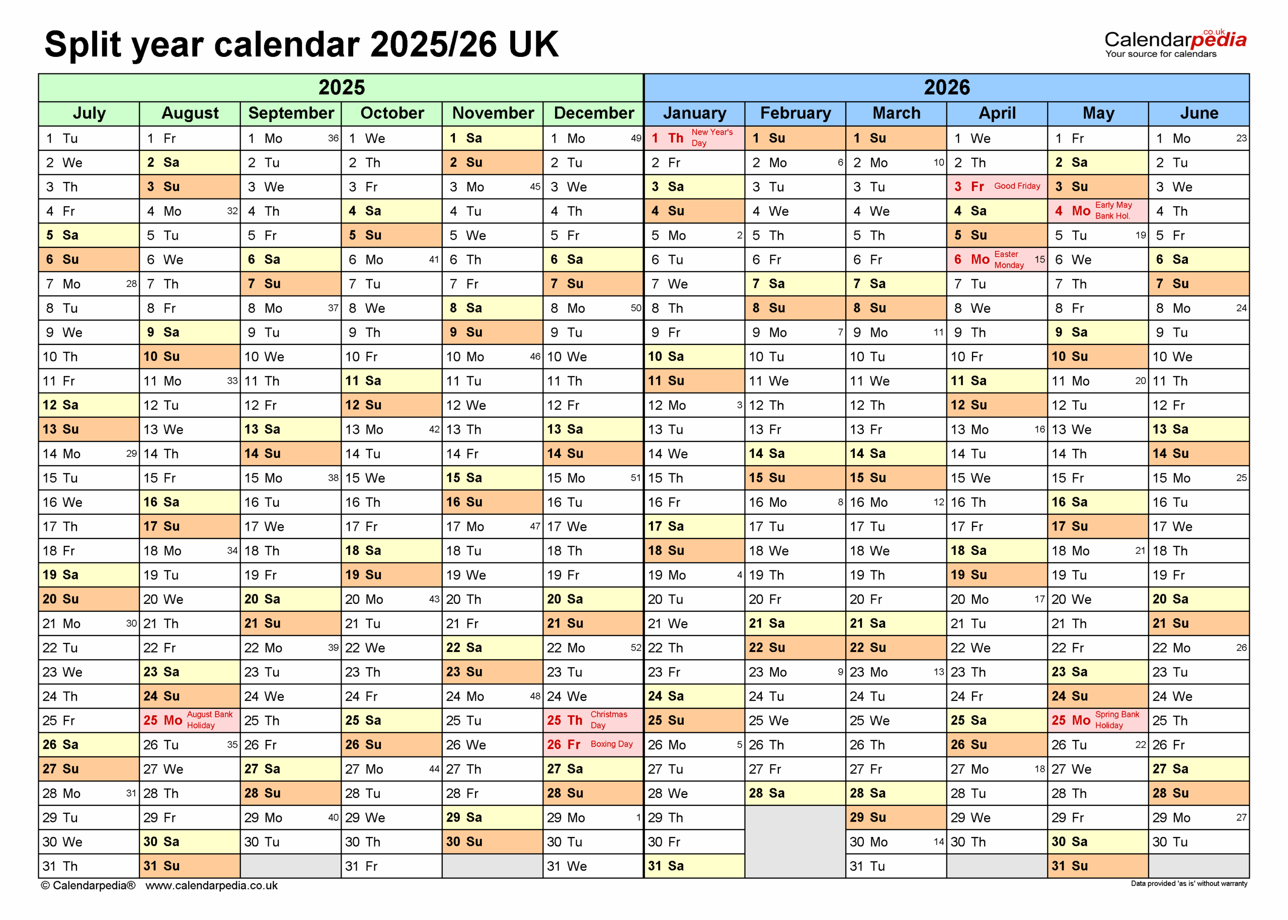 Printable Calendar September 2025 To June 2026