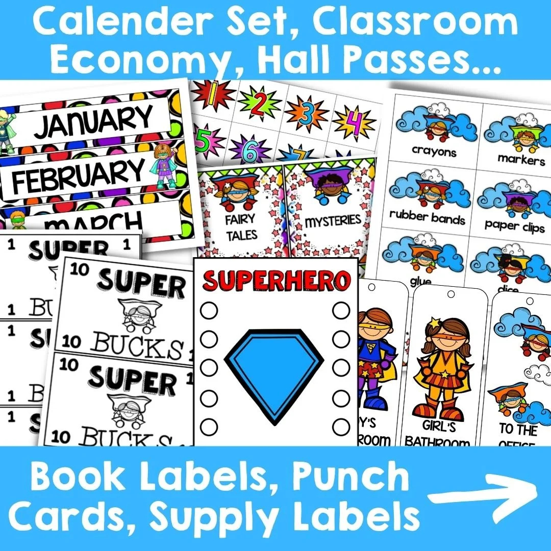 Classroom Calendar Printable Hero