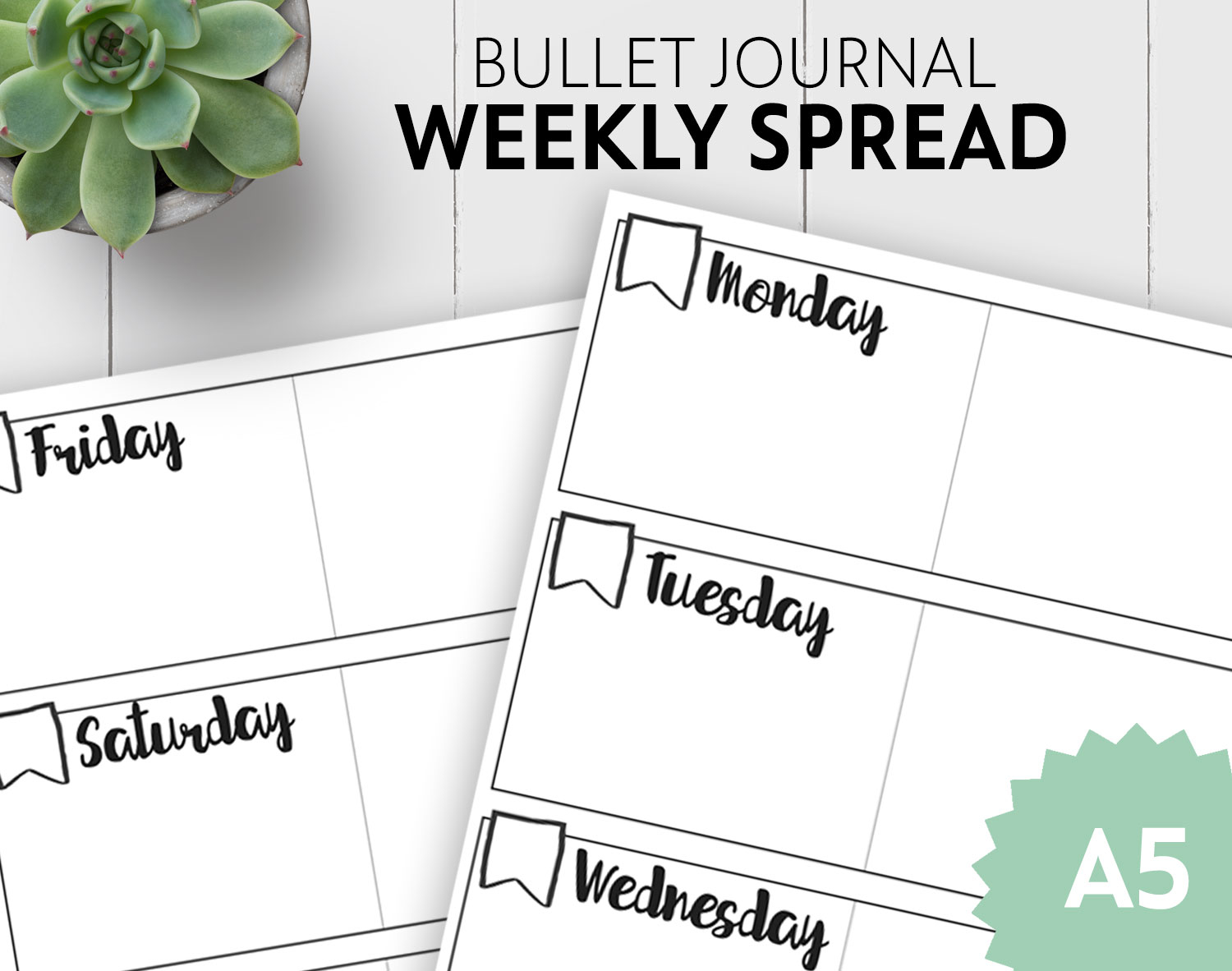 Undated Weekly Printable Calendar Laura Kinker