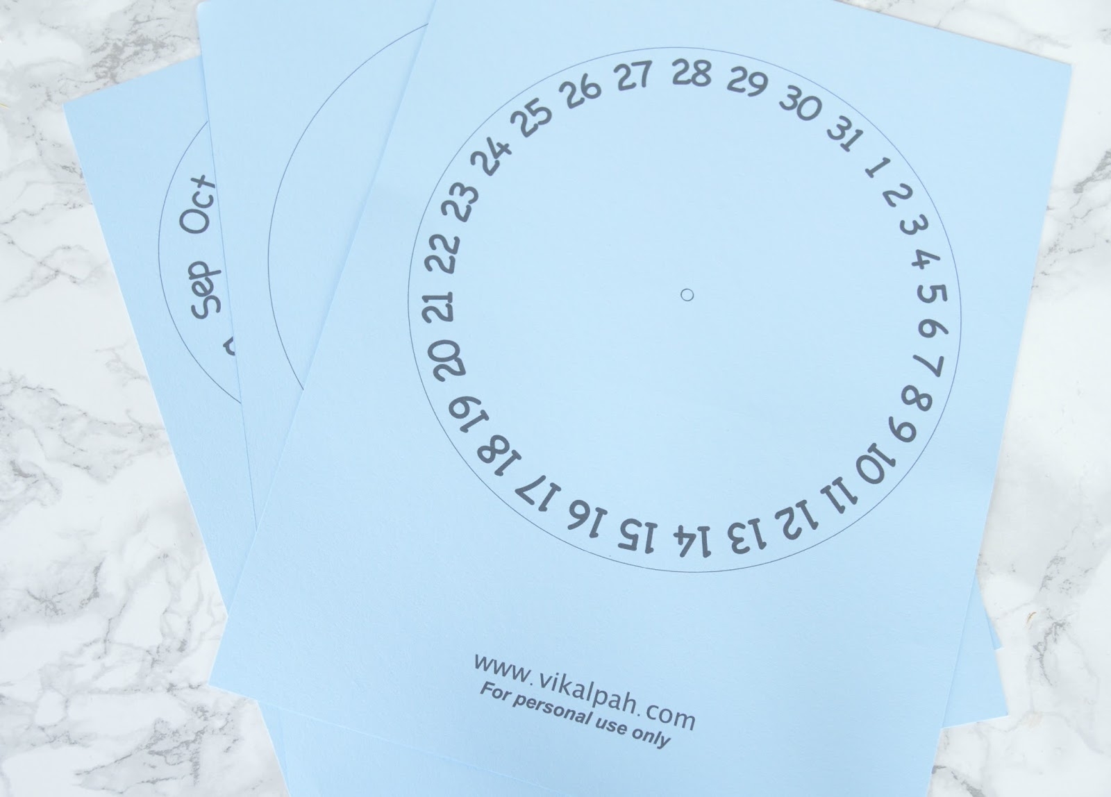 Printable Perpetual Calendar Chart