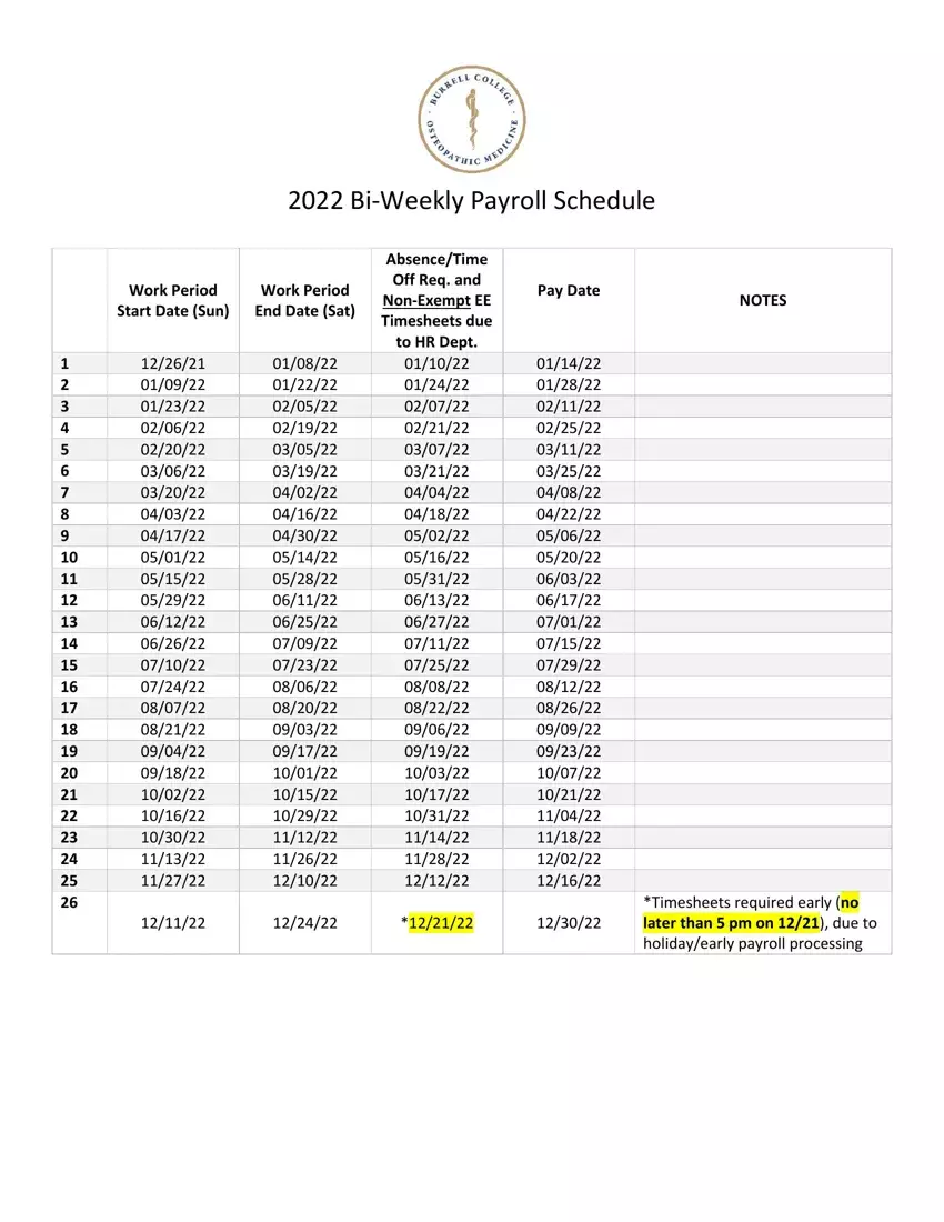 Weekly Payroll Schedule Fill Out Printable PDF Forms Online
