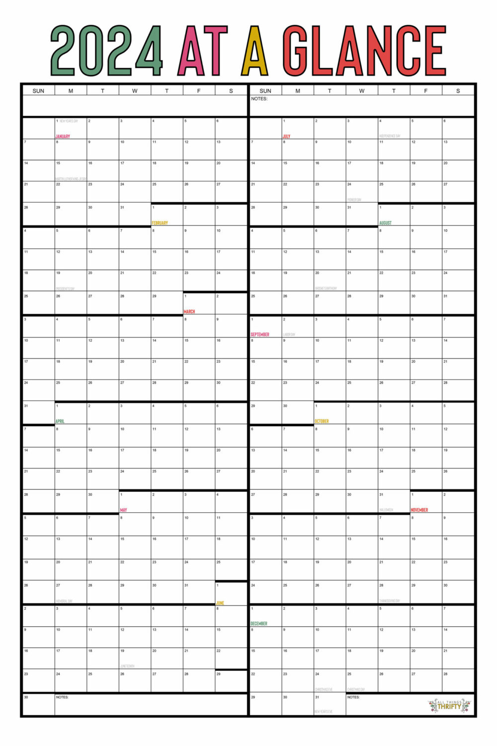 Printable Yearly Calendars Free Printable Yearly Calendars Free
